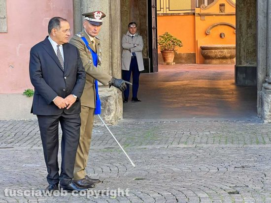 Viterbo - Il prefetto Antonio Cananà assieme al generale di Brigata Roberto Vergori