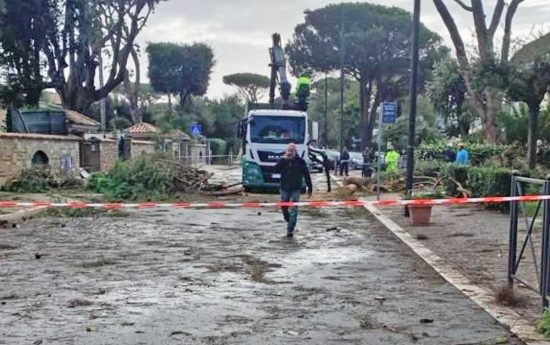 Tromba d'aria tra Fiumicino e Fregene