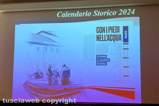 Viterbo - Carabinieri - La presentazione del calendario storico dell'Arma 2024