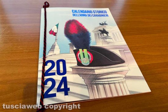 Viterbo - Carabinieri - La presentazione del calendario storico dell'Arma 2024