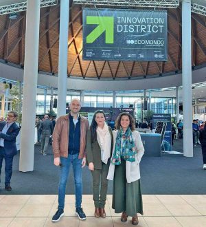 Rimini - La sindaca Chiara Frontini alla fiera Ecomondo