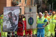 La manifestazione in piazza dei Caduti
