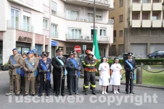 La manifestazione in piazza dei Caduti