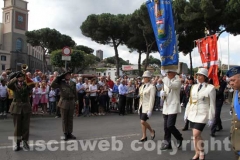 La manifestazione in piazza dei Caduti