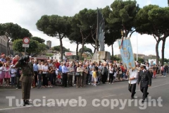 La manifestazione in piazza dei Caduti