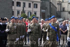 La manifestazione in piazza dei Caduti