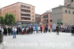 La manifestazione in piazza dei Caduti
