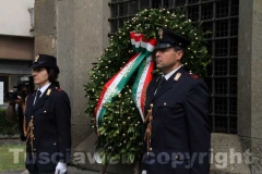 La manifestazione in piazza dei Caduti