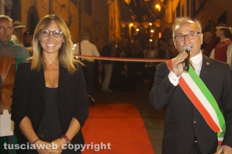 Montefiascone - L'inagurazione della 61esima Fiera del vino - La deputata Ylenia Lucaselli e Massimo Paolini