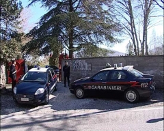 I carabinieri nelle villa del terrore