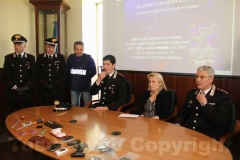 La conferenza dei carabinieri con il pm Paola Conti