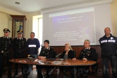 La conferenza dei carabinieri con il pm Paola Conti