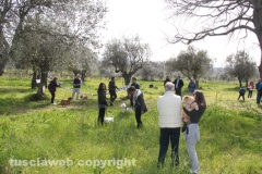 Parco a santa Barbara, la manifestazione dei cittadini