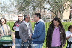 Parco a santa Barbara, la manifestazione dei cittadini