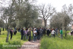 Parco a santa Barbara, la manifestazione dei cittadini