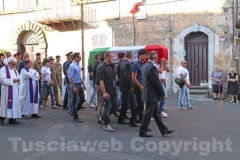 Caprarola - Il funerale di Roberto Marchini