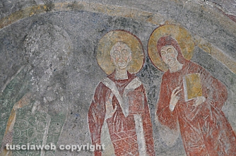 Gli affreschi scoperti nella chiesa di Santa Maria in Forcassi