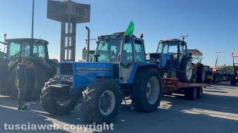 Protesta degli agricoltori a Tarquinia
