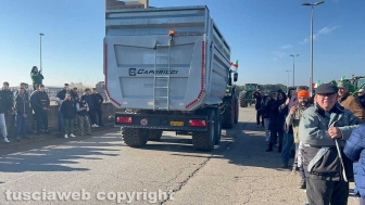 Protesta degli agricoltori a Tarquinia