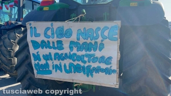 Protesta degli agricoltori a Tarquinia