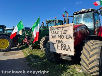 Protesta degli agricoltori a Tarquinia
