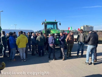 Protesta degli agricoltori a Tarquinia