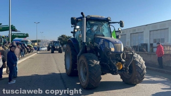 Protesta degli agricoltori a Tarquinia