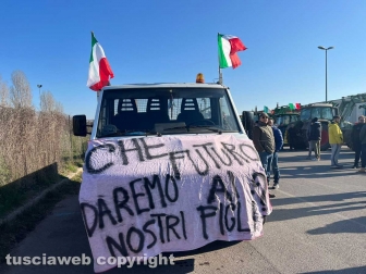 Protesta degli agricoltori a Tarquinia