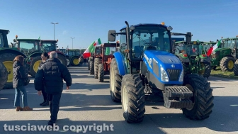 Protesta degli agricoltori a Tarquinia