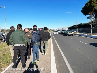 Viterbo - Agricoltori in protesta lungo la Cassia nord