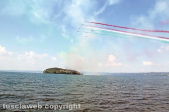 Air show a Montefiascone - Il tricolore sul lago di Bolsena