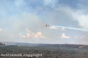 Air show a Montefiascone - Il tricolore sul lago di Bolsena