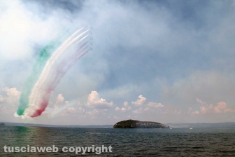 Air show a Montefiascone - Il tricolore sul lago di Bolsena