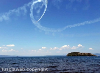 Air show a Montefiascone - Il tricolore sul lago di Bolsena