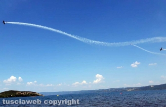 Air show a Montefiascone - Il tricolore sul lago di Bolsena