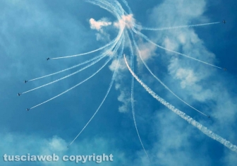 Air show a Montefiascone - Il tricolore sul lago di Bolsena