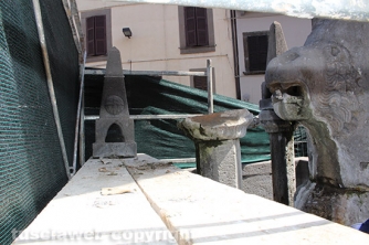 Fontana grande - Il cantiere