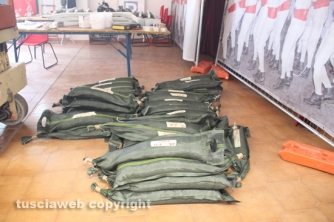 I pesi che saranno posizionati sul traliccio