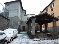 Alba con la neve a Viterbo