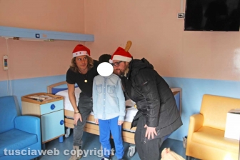 Viterbo - Alberto Mezzetti e Mammorappo a pediatria