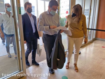 Alessio D'Amato alla Asl di Viterbo