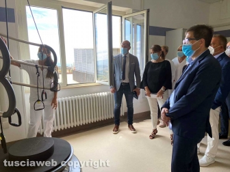 Alessio D'Amato visita il polo riabilitativo di Montefiascone