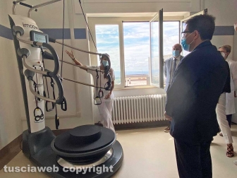 Alessio D'Amato visita il polo riabilitativo di Montefiascone