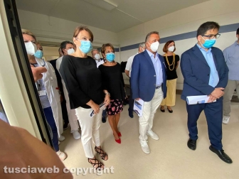 Alessio D'Amato visita il polo riabilitativo di Montefiascone
