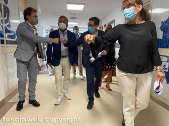 Alessio D'Amato visita il polo riabilitativo di Montefiascone
