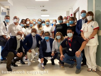 Alessio D'Amato visita il polo riabilitativo di Montefiascone