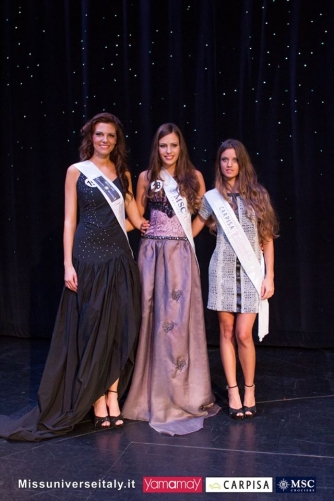 Alice Viglioglia a Miss Universo Italia - La 24enne di Ronciglione con le altre due miss premiate