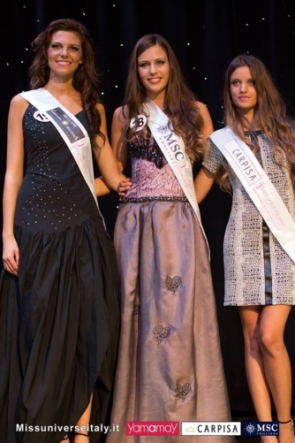 Alice Viglioglia a Miss Universo Italia - La 24enne di Ronciglione con le altre due miss premiate