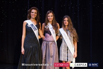 Alice Viglioglia a Miss Universo Italia - La 24enne di Ronciglione con le altre due miss premiate