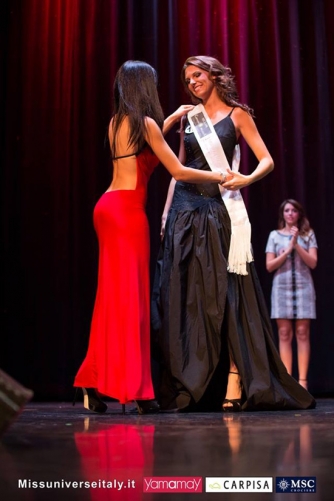 Alice Viglioglia a Miss Universo Italia - La 24enne ronciglionese riceve la fascia di Bellani Compagnia della bellezza